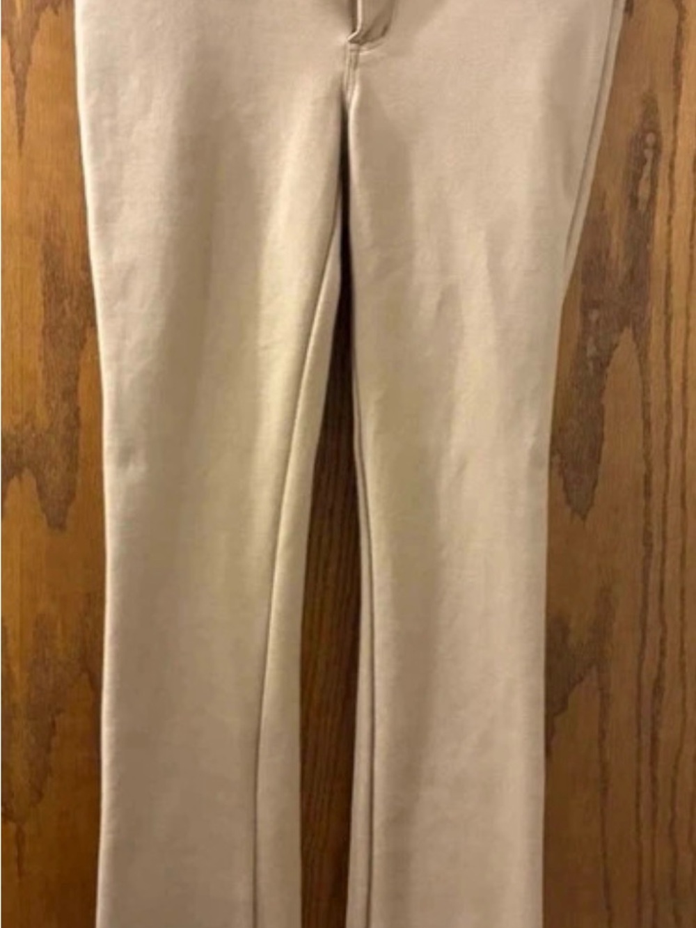 Faded Glory Beige Wide-Leg Flare Jeans